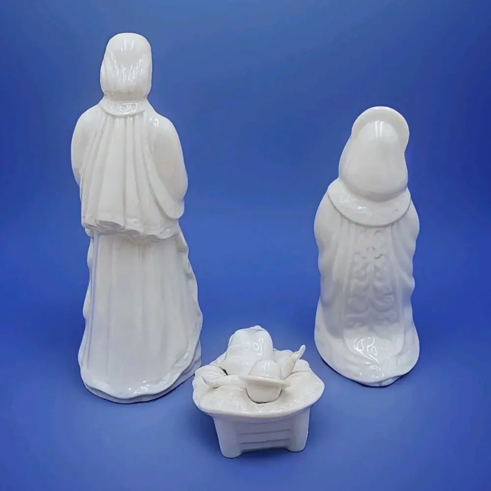 Lenox China Jewels Nativity Holy Family Joseph Mary Baby Jesus VTG 1993